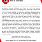 Defensa firme ante los ataques de carácter penal de la patronal